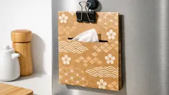 たまった紙袋が神収納に変わる、壁掛けティッシュケースの作り方