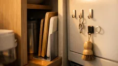 ブックエンドが収納パーツに変身 すき間を活かすマグネット収納アイデア5選