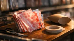 100均の折り紙1枚でできる箱型ラッピングの作り方