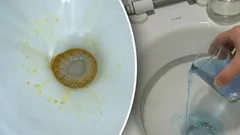 黄ばみ汚れが一瞬で消える:この自家製洗剤をトイレに流すだけ